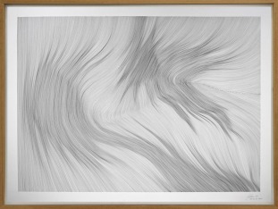 John FRANZEN, Each Line One Breath (2018). Rotulador fino sobre papel, 122 x 162 cm © Cortesía: Yoko Uhoda Gallery, Lieja, Bélgica